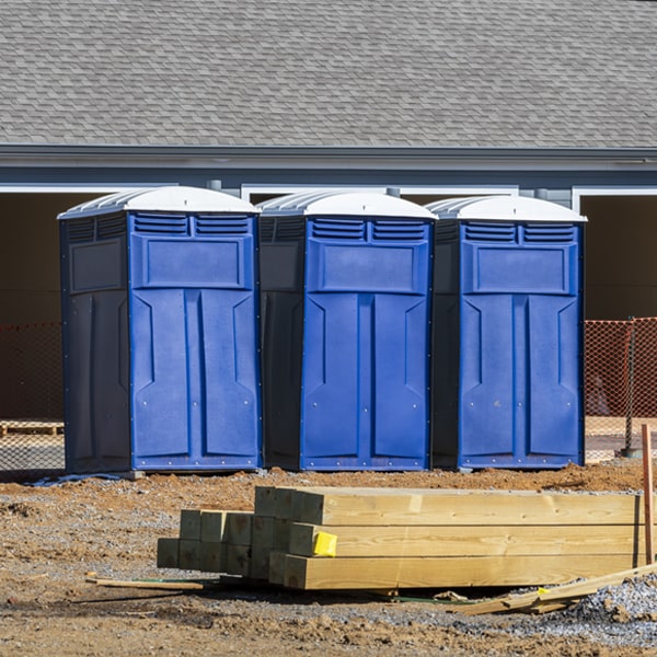 how often are the portable toilets cleaned and serviced during a rental period in Meade KS